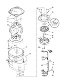 Motor, basket and tub parts