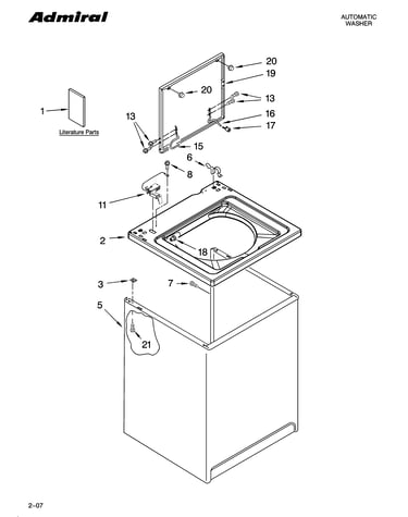 Top and cabinet parts