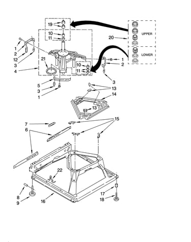 Machine base parts