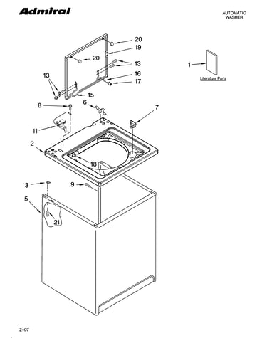 Top and cabinet parts