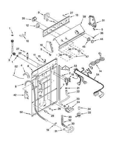 Controls and rear panel parts