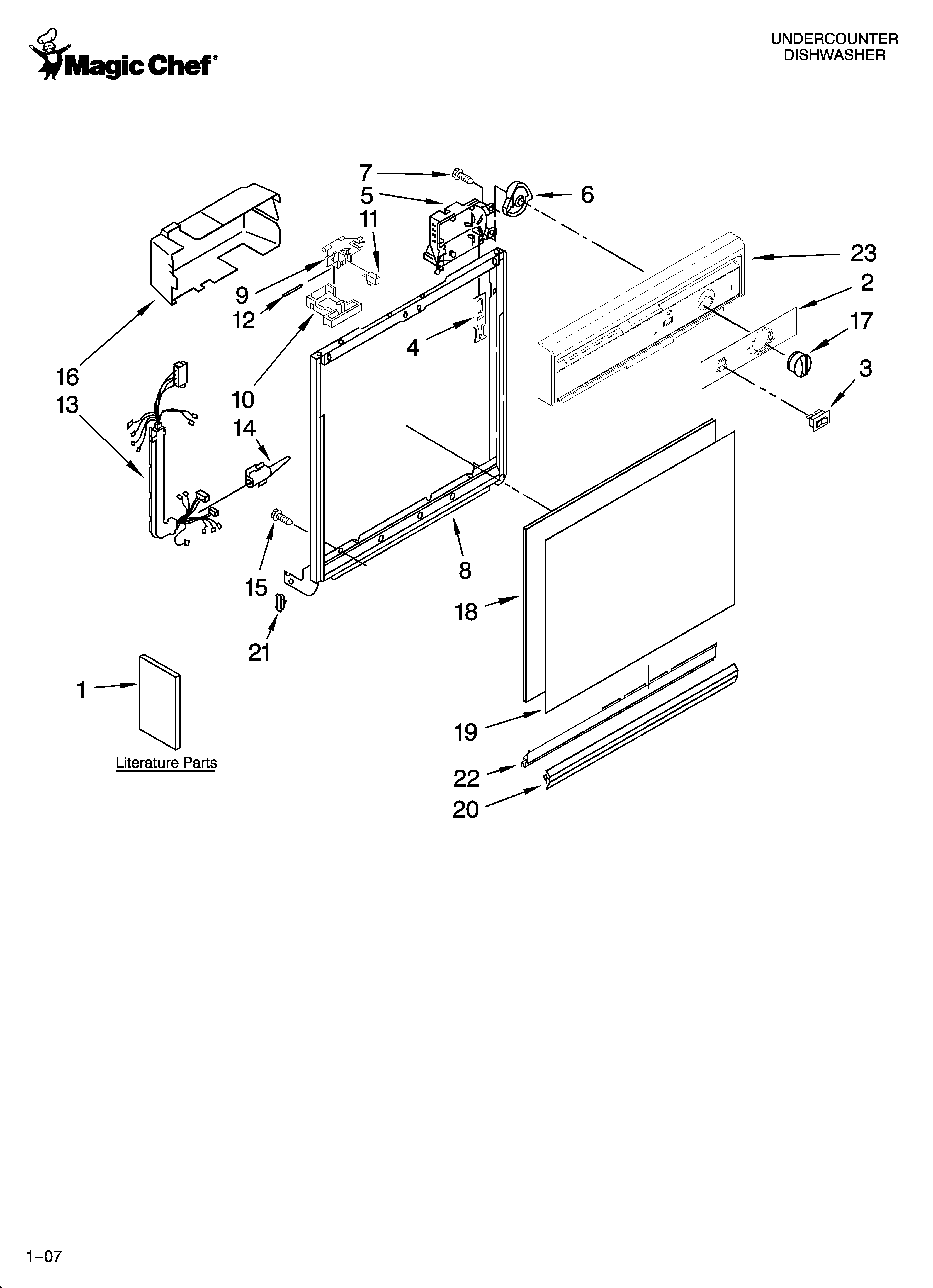 Frame and console parts