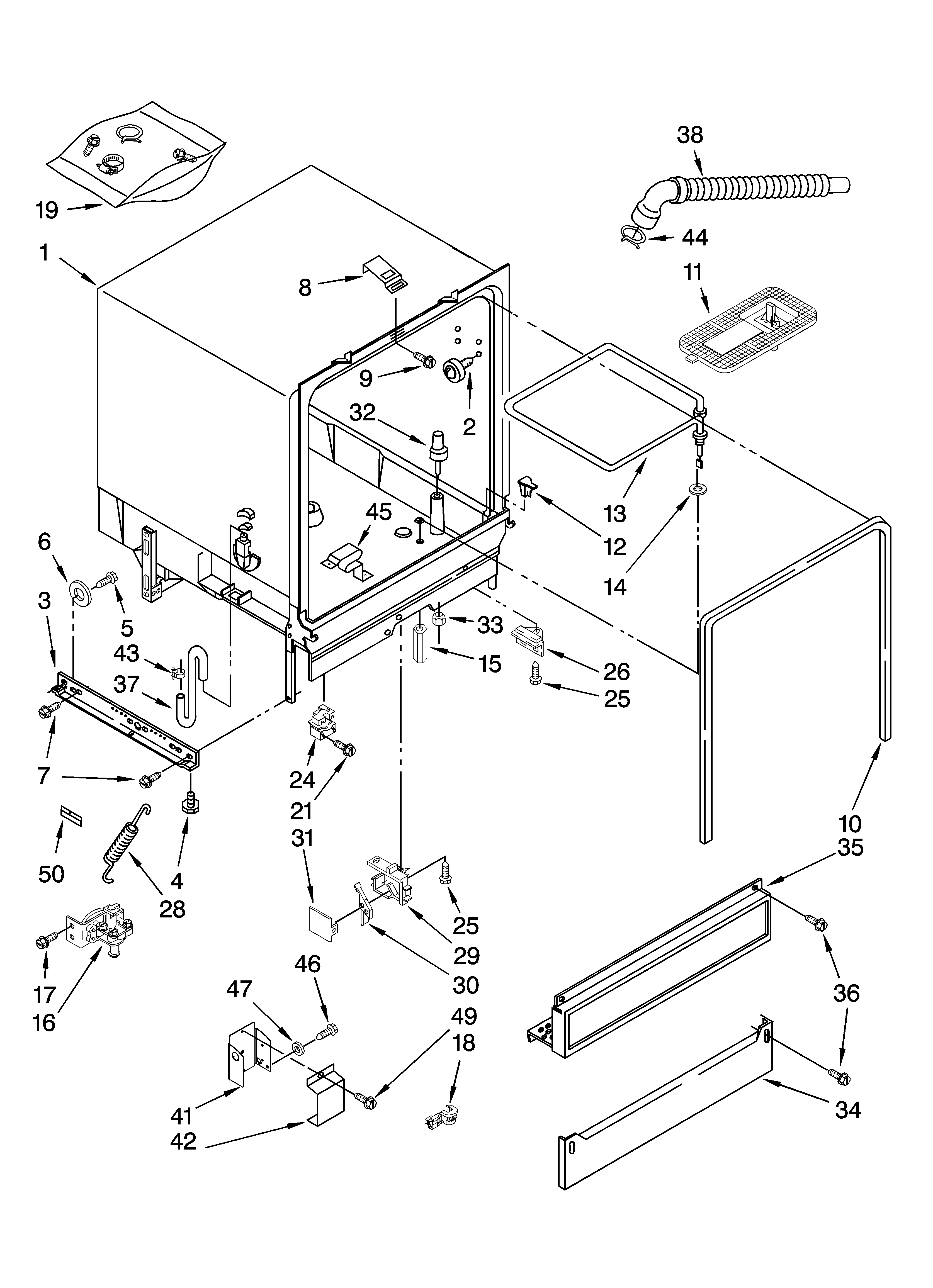 Tub assembly parts