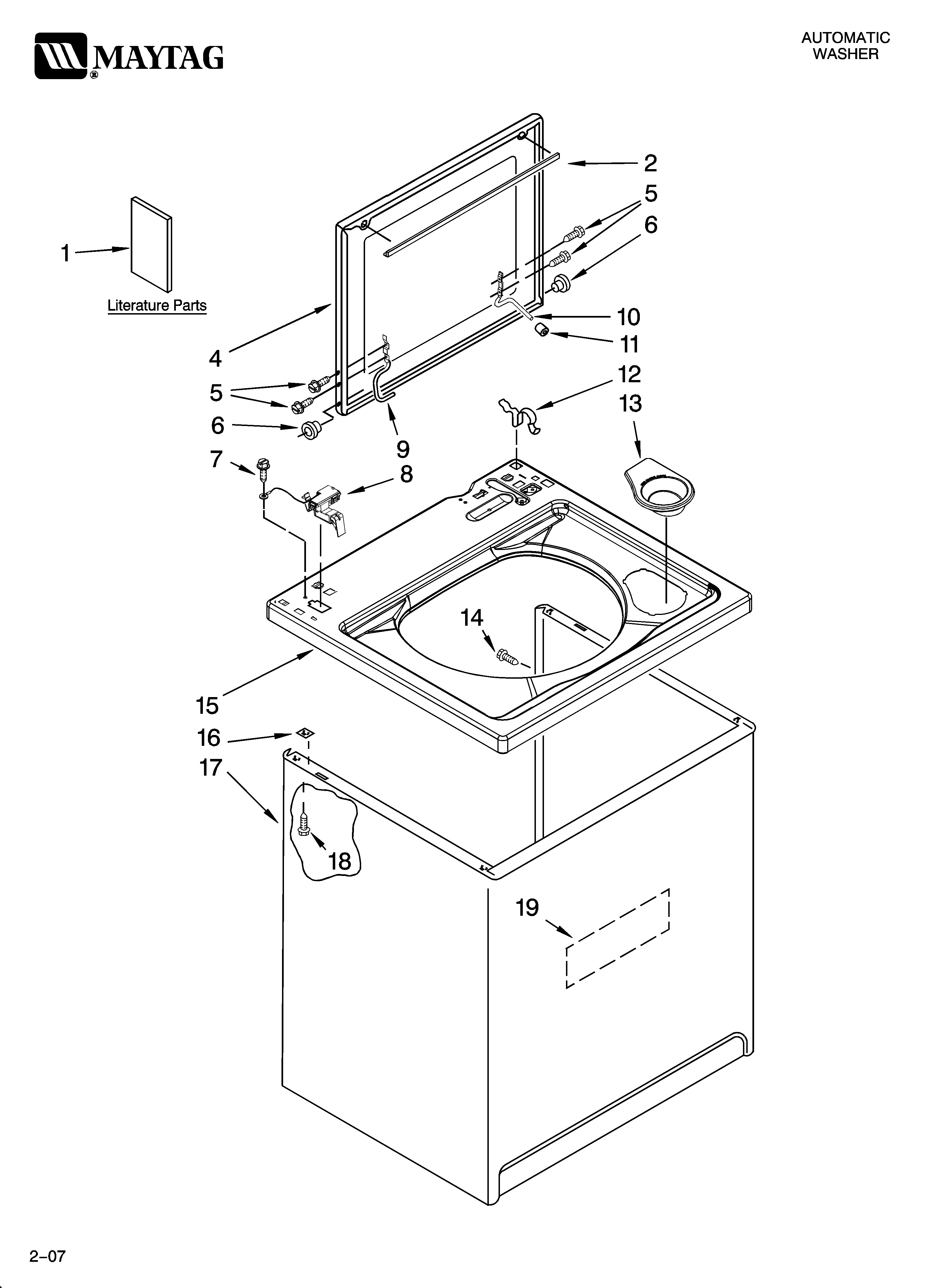 Top and cabinet parts