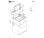 Maytag MTW5620TQ1 top and cabinet parts diagram