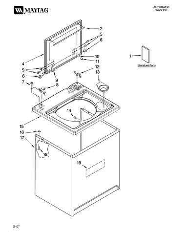 Top and cabinet parts