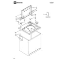 Maytag MTW5640TQ1 top and cabinet parts diagram