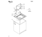 Whirlpool 1CWTW5505SQ0 top and cabinet parts diagram