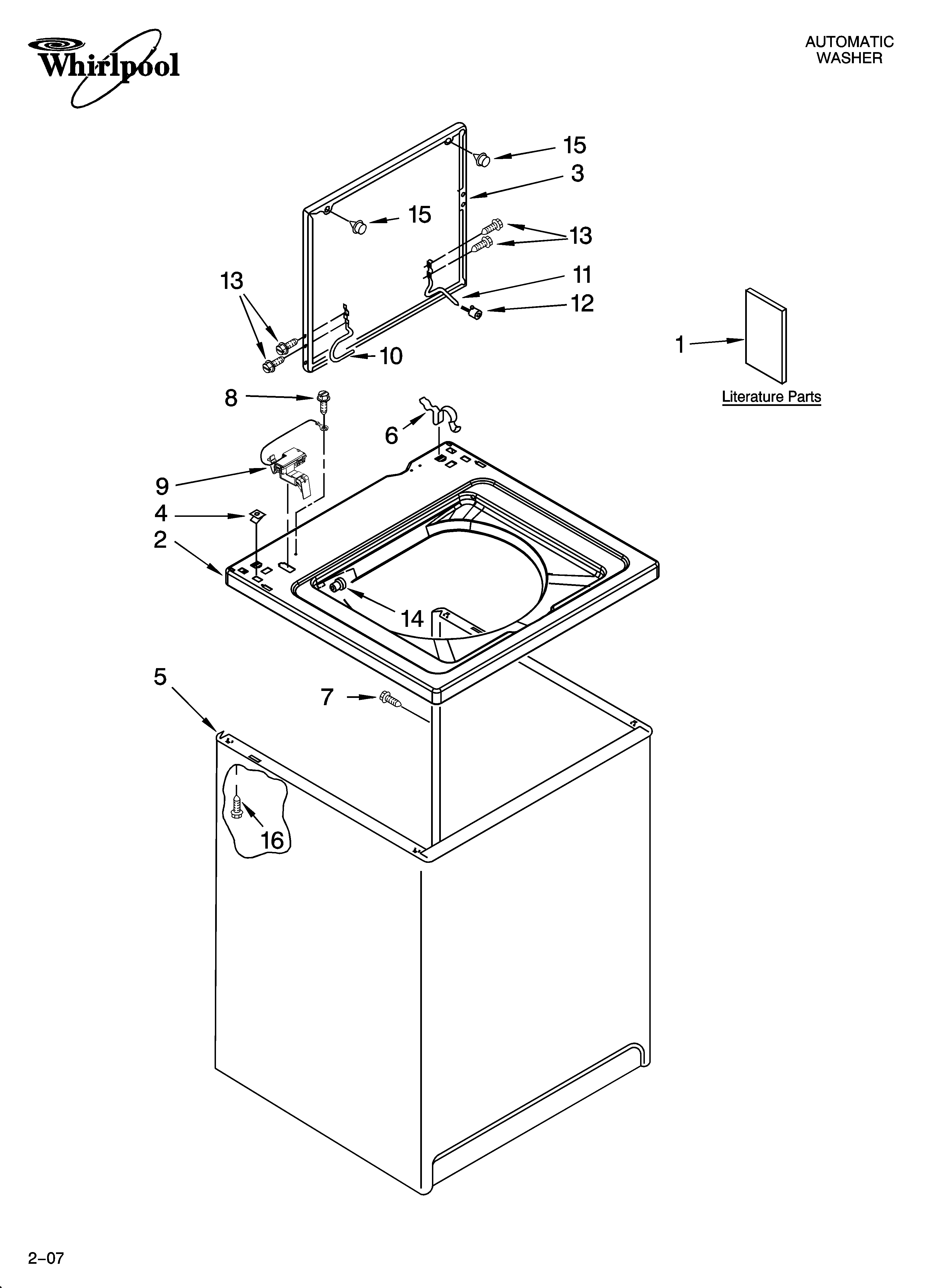 Top and cabinet parts