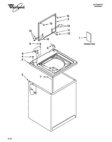 Top and cabinet parts