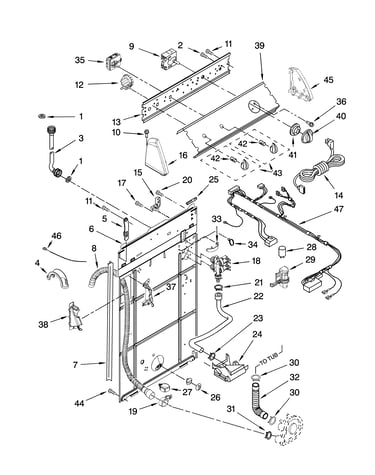 Controls and rear panel parts