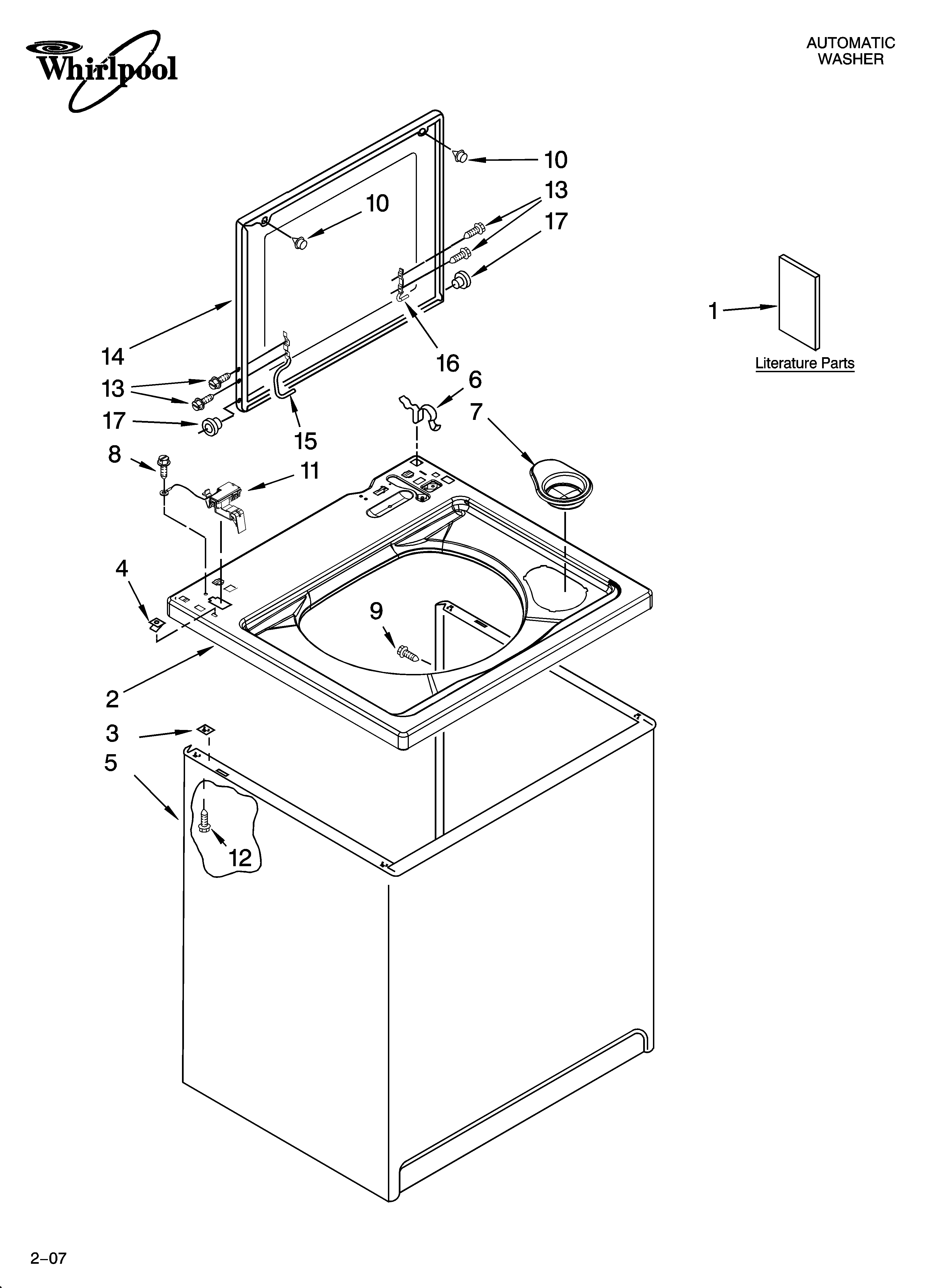 TOP AND CABINET PARTS