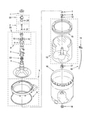 Agitator, basket and tub parts