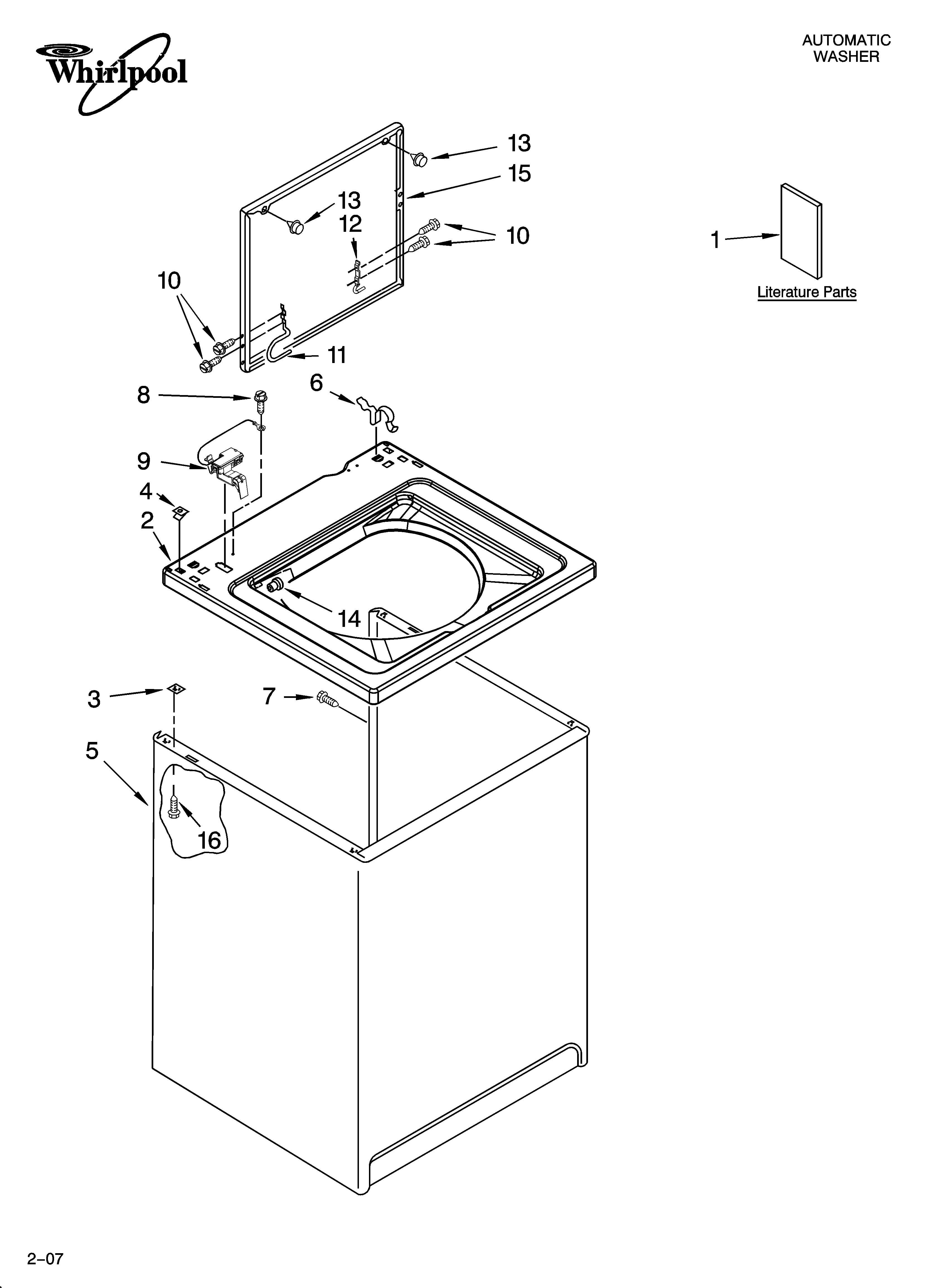 Top and cabinet parts