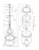 Agitator, basket and tub parts