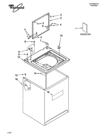 Top and cabinet parts