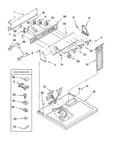 Top and console parts