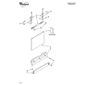 Whirlpool DU1055XTSS2 door and panel parts diagram