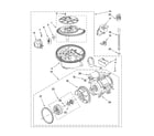 Whirlpool DU1055XTST2 pump and motor parts diagram
