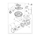 Whirlpool DUL240XTPTA pump and motor parts diagram