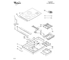 Whirlpool GJC3055RB02 cooktop parts, optional parts (not included) diagram