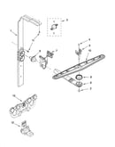 Upper wash and rinse parts