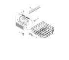 Whirlpool GU2455XTSB2 lower rack parts, optional parts (not included) diagram