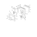 KitchenAid KEBK206SSS00 oven door parts diagram