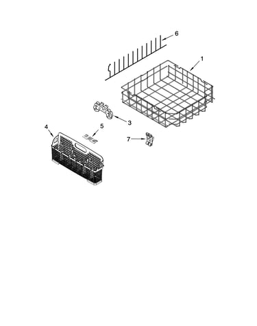 Lower rack parts, optional parts (not included)