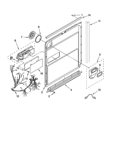 Door and latch parts