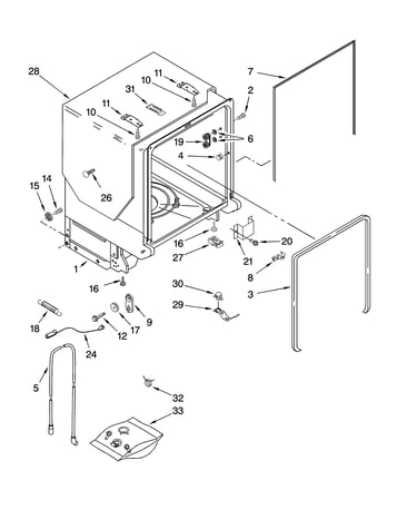 Tub and frame parts