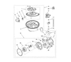 KitchenAid KUDL02IRBS4 pump and motor parts diagram