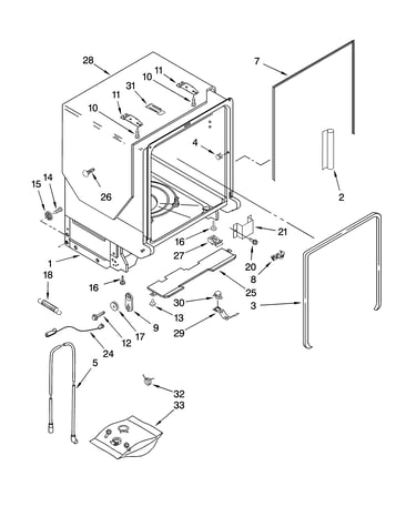 Tub and frame parts