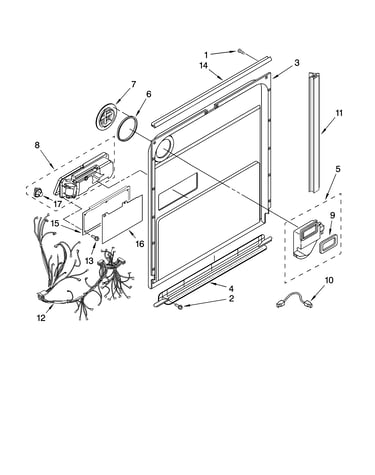 Door and latch parts