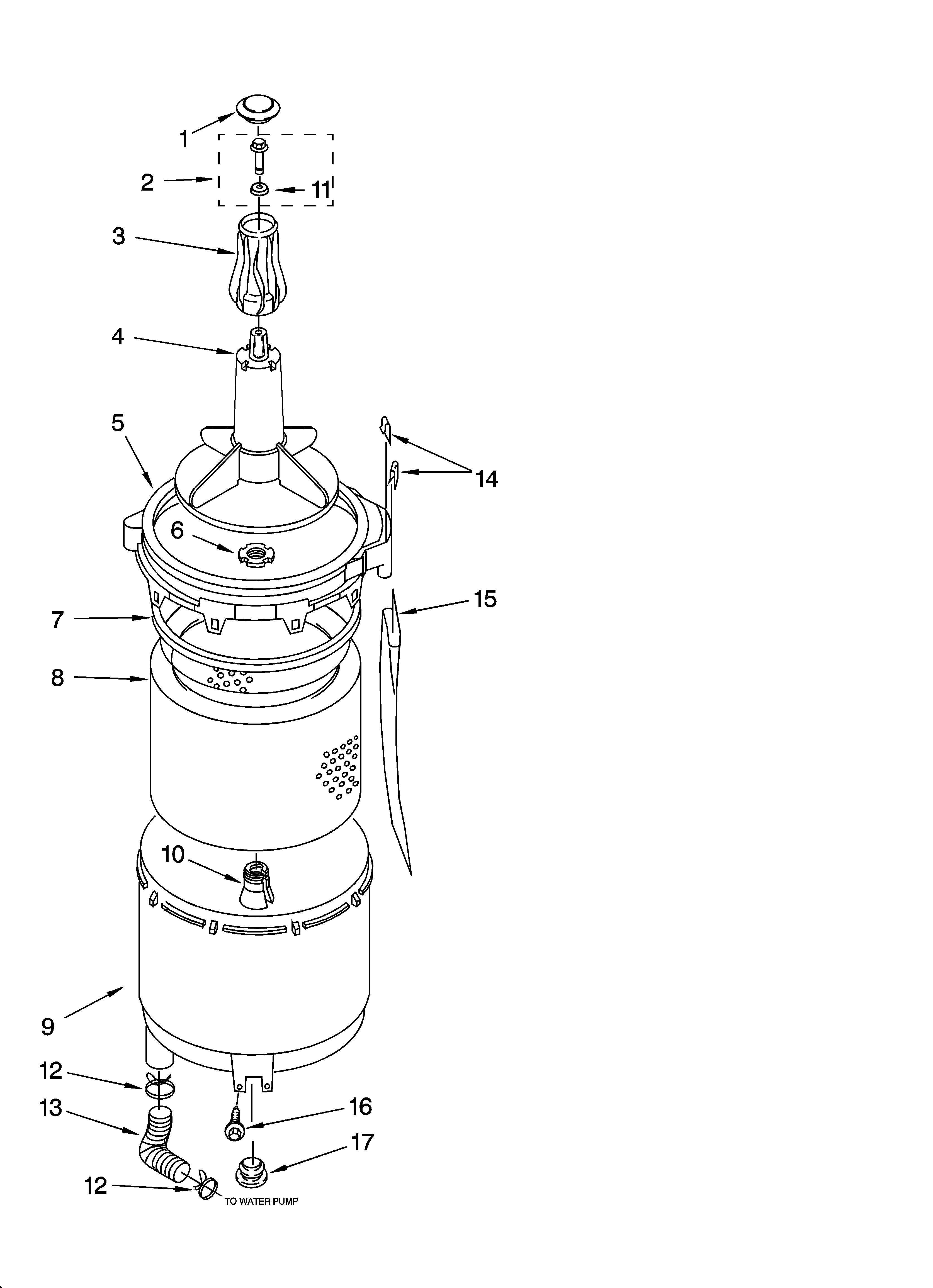 Tub and basket parts