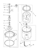 Agitator, basket and tub parts