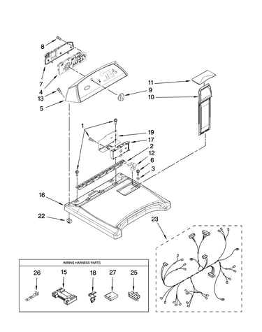 Top and console parts
