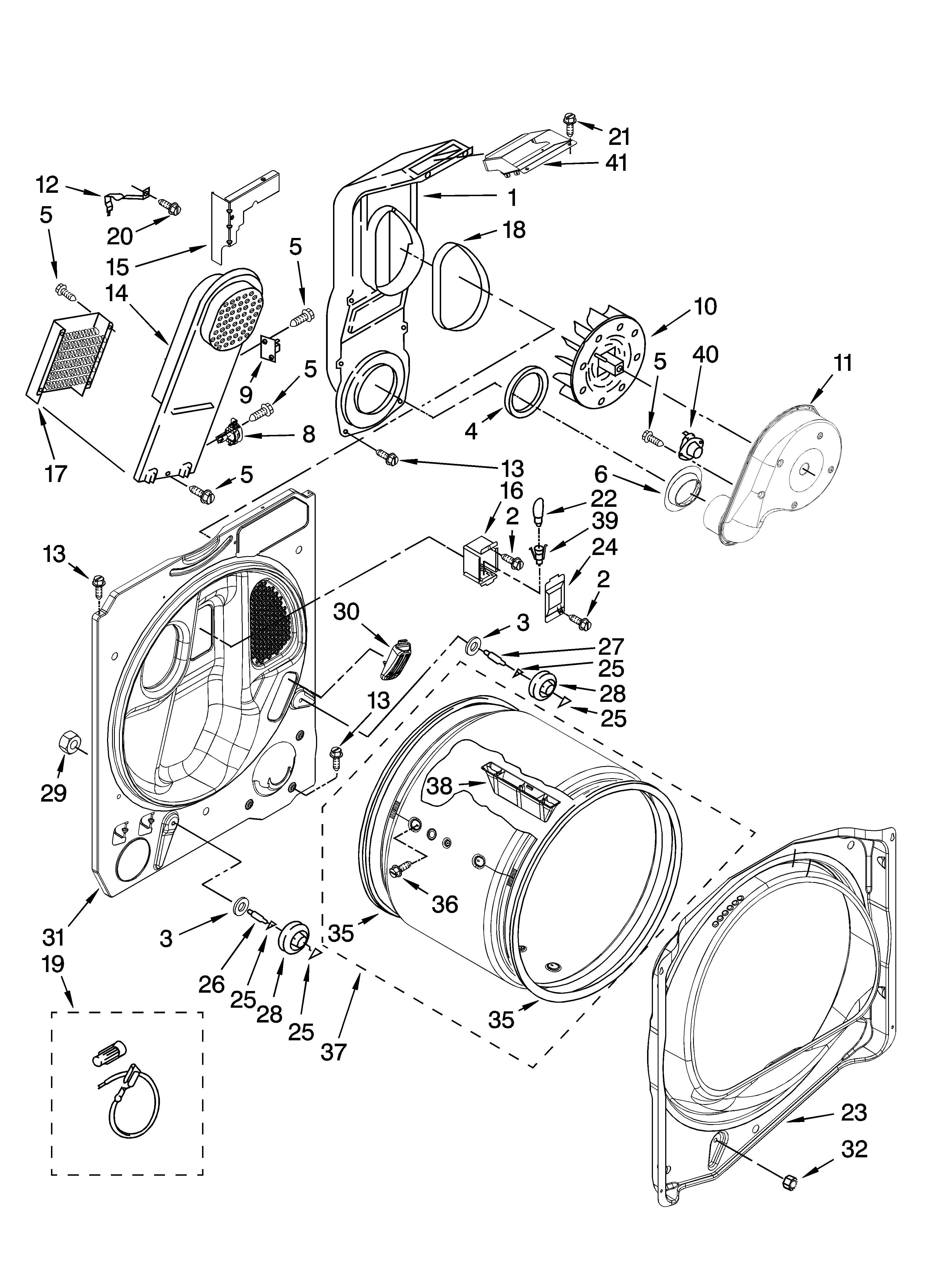 Bulkhead parts, optional parts (not included)