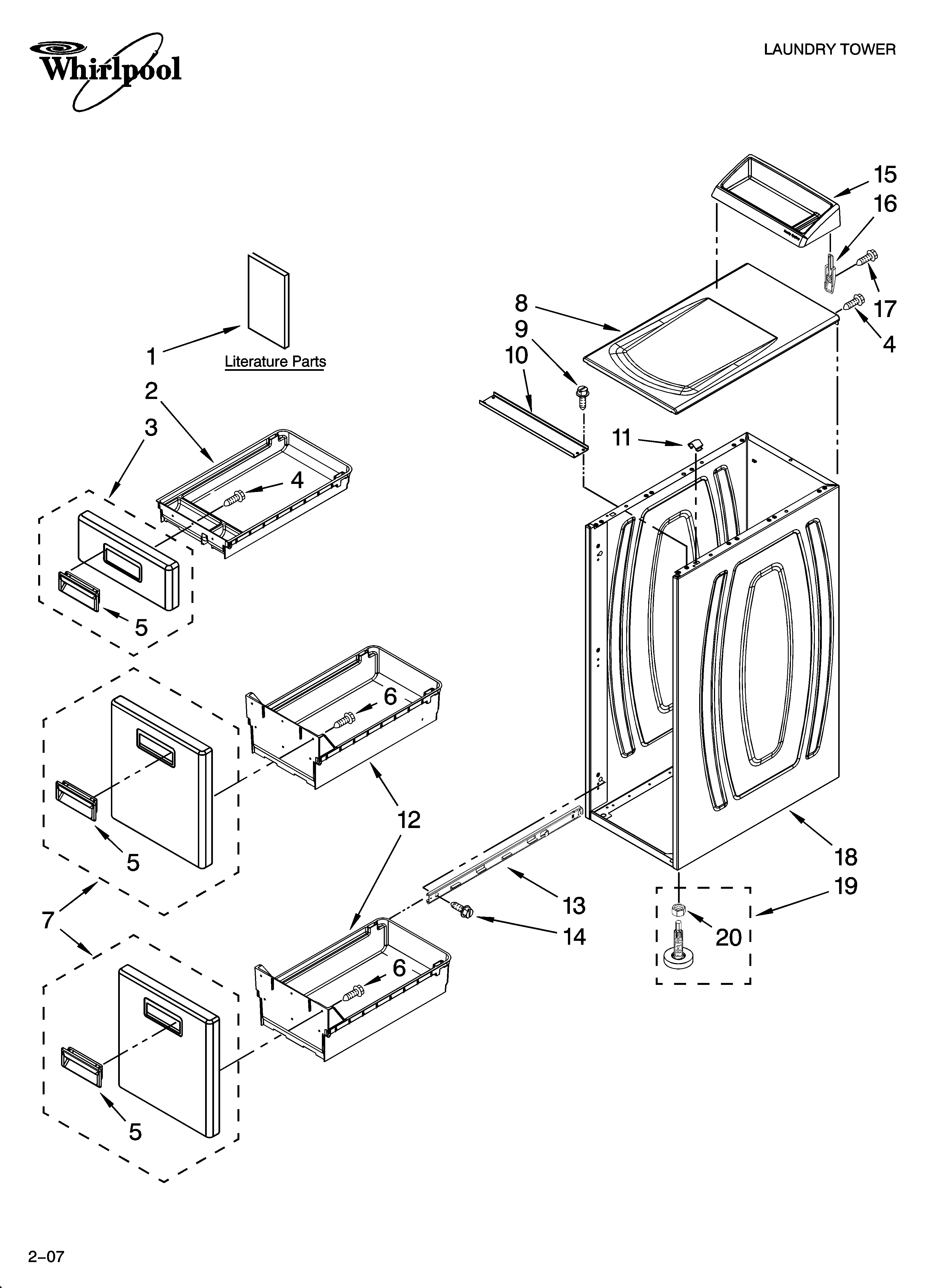 Cabinet and drawer parts