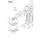Whirlpool WVP9000ST0 cabinet and drawer parts diagram