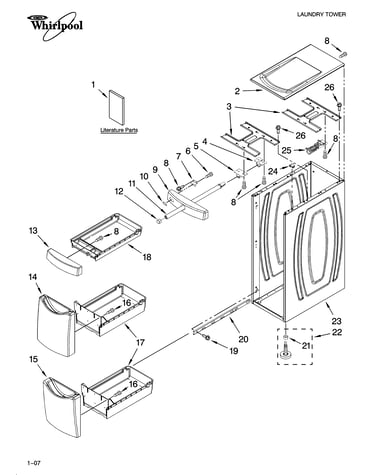 Cabinet and drawer parts
