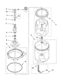 Agitator, basket and tub parts