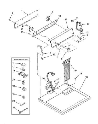 Top and console parts
