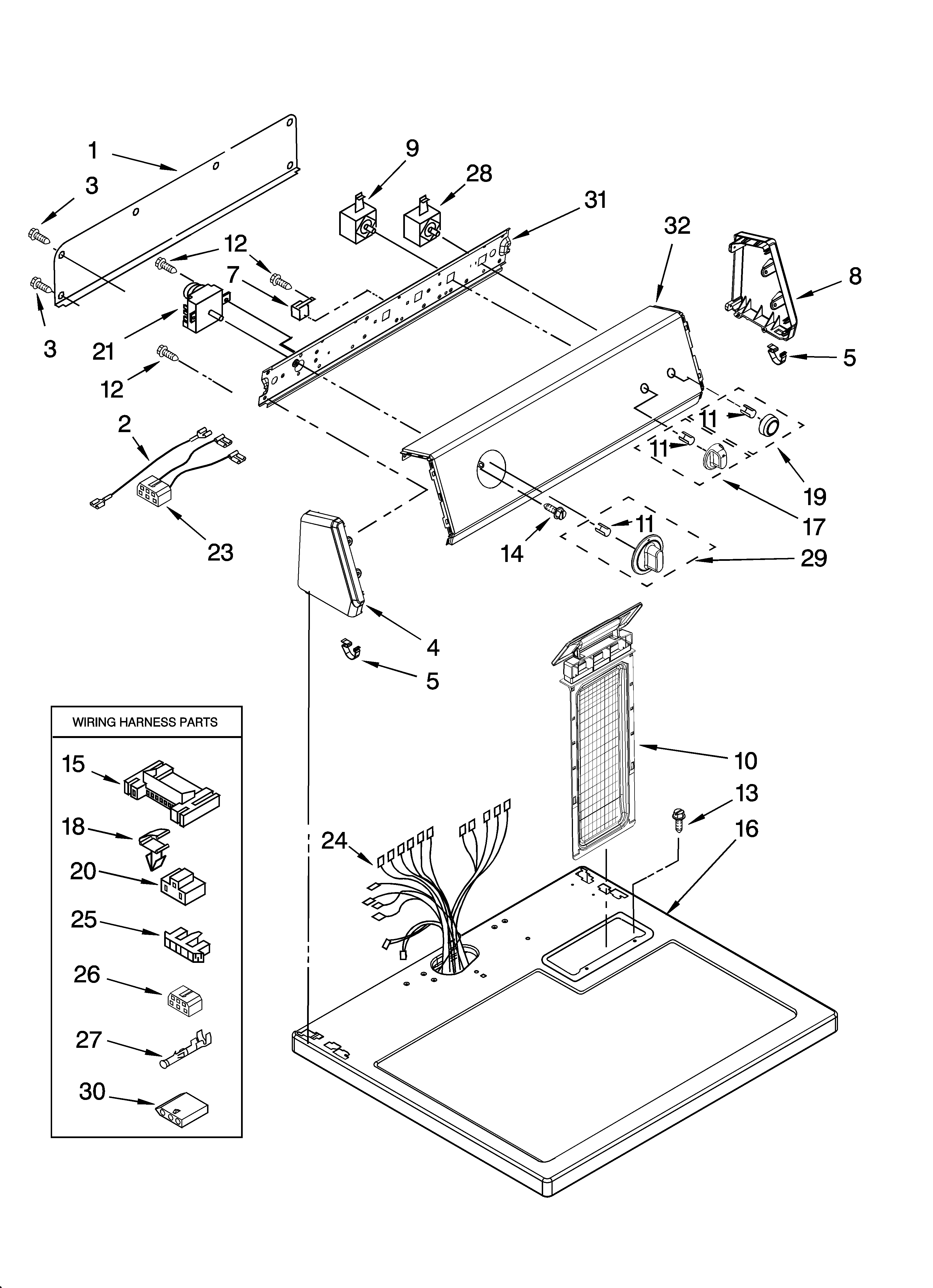 TOP AND CONSOLE PARTS