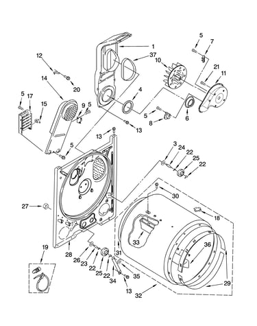 Bulkhead parts, optional parts (not included)