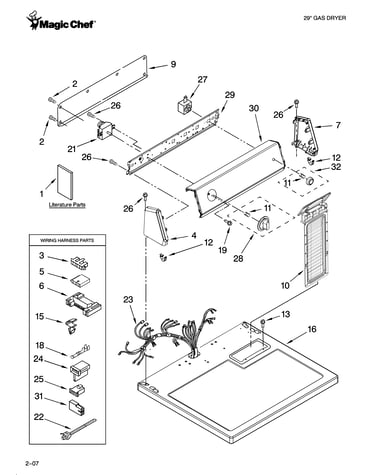 Top and console parts