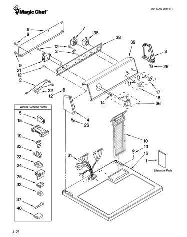 Top and console parts