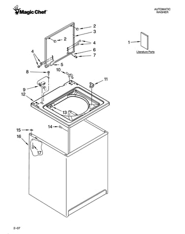 Top and cabinet parts