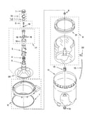 Agitator, basket and tub parts