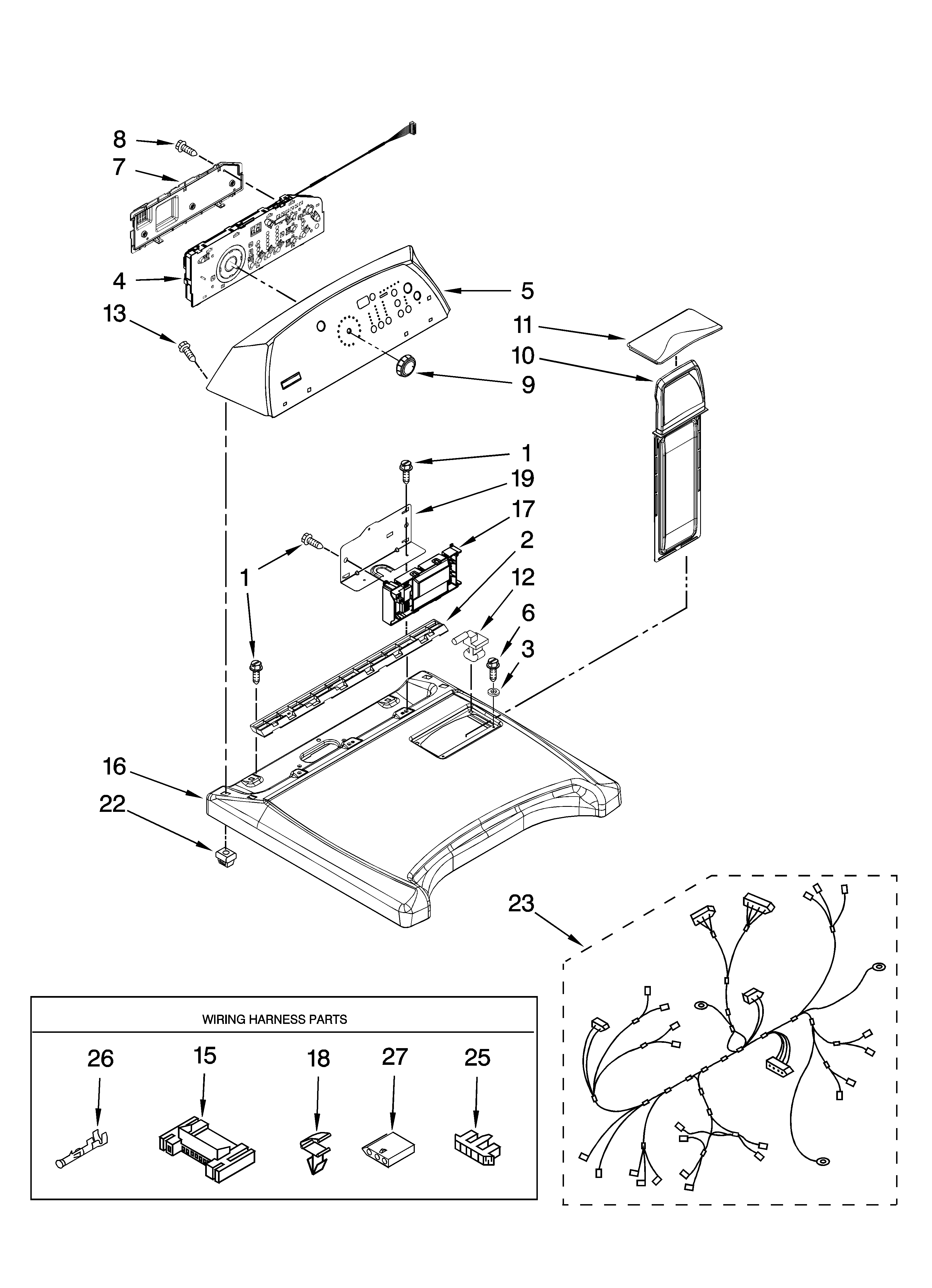 TOP AND CONSOLE PARTS